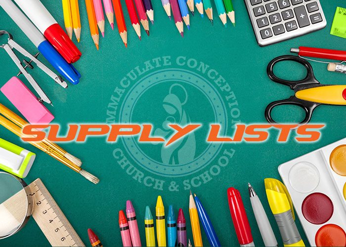 2016-2017 Supply Lists